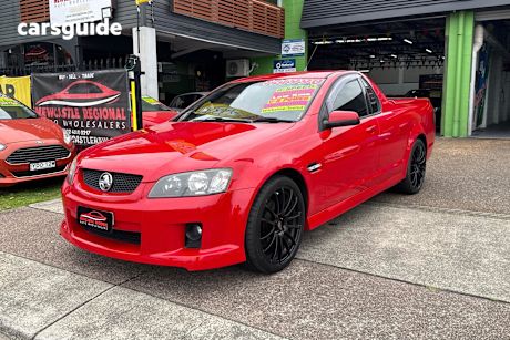 Red 2009 Holden Commodore Utility Sv6