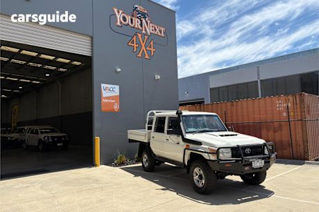 White 2016 Toyota Landcruiser Ute Tray WORKMATE