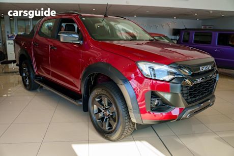 Red 2025 Isuzu D-MAX Crew Cab Utility X-Terrain (4X4)