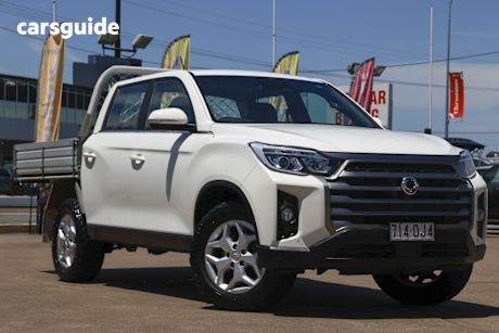 White 2022 Ssangyong Musso Crew Cab Pickup Elx