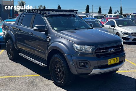 Grey 2019 Ford Ranger Double Cab Pick Up Wildtrak 3.2 (4X4)