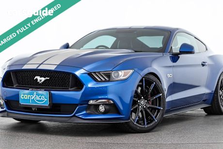 Blue 2017 Ford Mustang Coupe Fastback Gt 5.0 V8