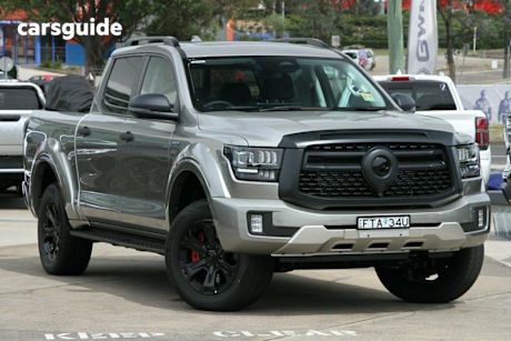 Silver 2025 GWM Cannon Alpha Dual Cab Utility Ultra Phev (4X4)