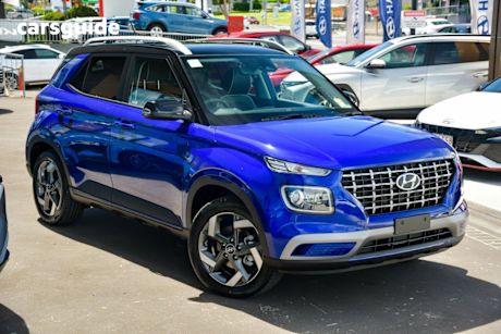Blue 2025 Hyundai Venue Wagon Elite (Black) Two-Tone Roof