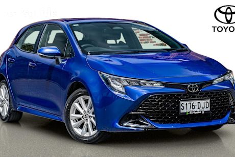 Blue 2024 Toyota Corolla Hatchback Ascent Sport