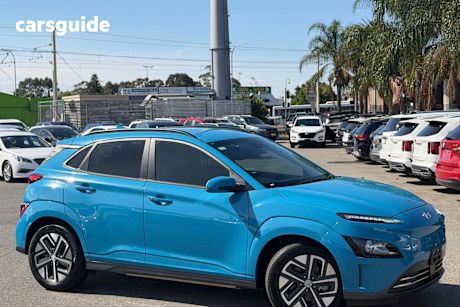 Blue 2021 Hyundai Kona Wagon Elite Electric Std Range