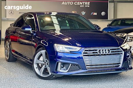 Blue 2019 Audi A4 Sedan 45 Tfsi Quattro S Tronic Sport