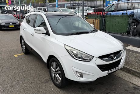 White 2014 Hyundai IX35 Wagon Highlander (Awd)