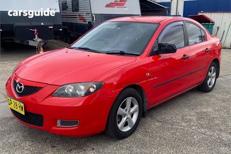 Red 2008 Mazda 3 Sedan Neo Sport