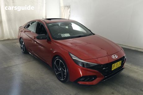 Red 2021 Hyundai I30 Sedan N Line Premium
