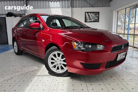 Red 2011 Mitsubishi Lancer Hatchback Es Sportback