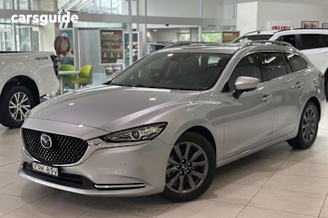 Silver 2021 Mazda 6 Wagon Touring