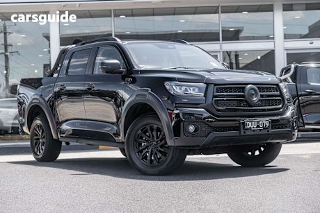 Black 2025 GWM Cannon Dual Cab Utility Vanta (4X4)