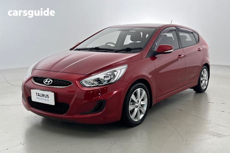 Red 2018 Hyundai Accent Hatchback Sport