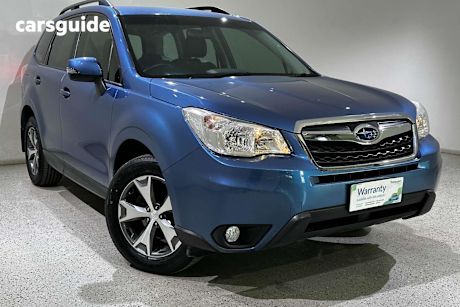 Blue 2014 Subaru Forester Wagon 2.5I Luxury Limited Edition