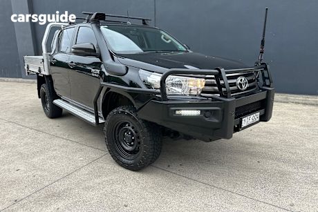 Black 2017 Toyota Hilux Dual Cab Utility Sr (4X4)