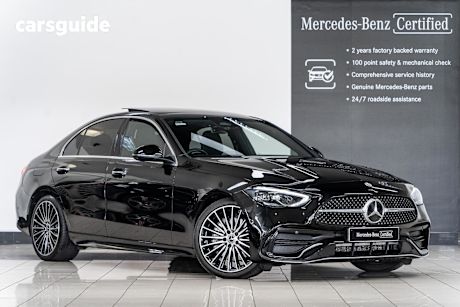 Black 2022 Mercedes-Benz C200 Sedan Edition C Mhev