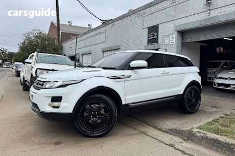 White 2013 Land Rover Range Rover Evoque Coupe Ed4 Pure