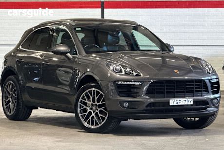 Grey 2017 Porsche Macan Wagon S Diesel