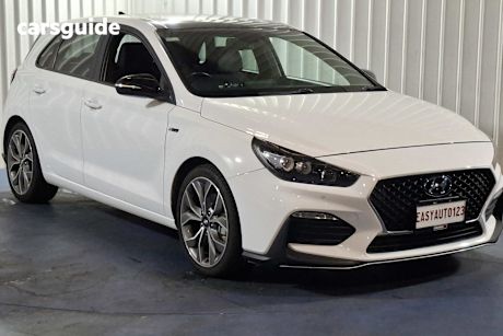White 2019 Hyundai I30 Hatchback N Line Premium