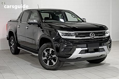 Black 2025 Volkswagen Amarok Dual Cab Utility Style Tdi600 4Motion