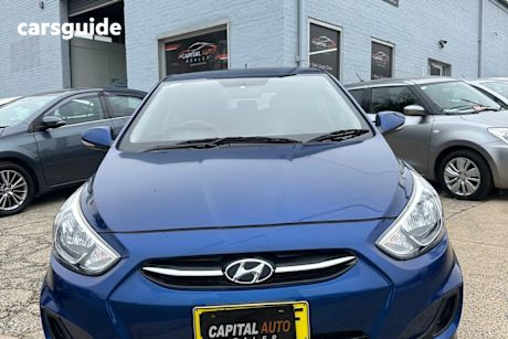 Blue 2016 Hyundai Accent Hatchback Active