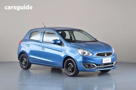 Blue 2018 Mitsubishi Mirage Hatchback Es