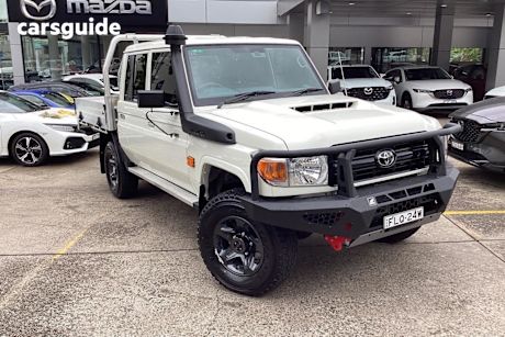 White 2023 Toyota Landcruiser Double Cab Chassis Lc79 Workmate