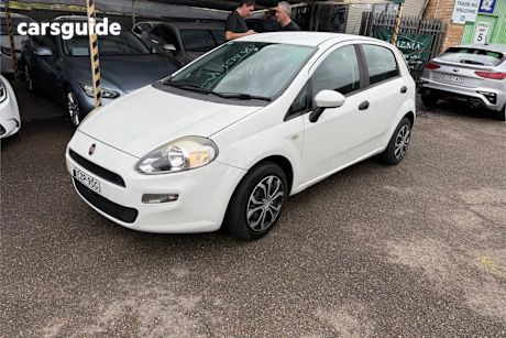 White 2013 Fiat Punto Hatchback Pop