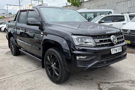 Black 2019 Volkswagen Amarok Dual Cab Utility Tdi550 Highline Black 4Motion