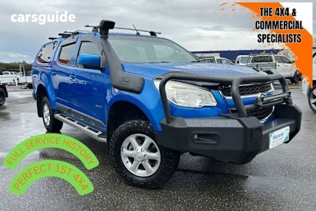 Blue 2012 Holden Colorado Crew Cab Pickup Lt (4X4)