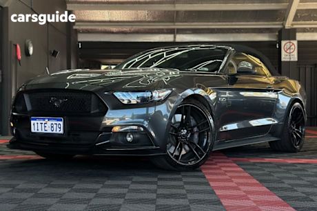 Grey 2017 Ford Mustang Convertible Gt 5.0 V8
