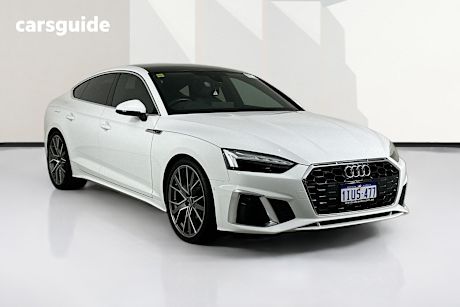 White 2021 Audi A5 Sportback 40 Tfsi S Line Mhev