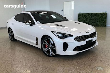 White 2020 Kia Stinger Sedan Gt (Red Leather)
