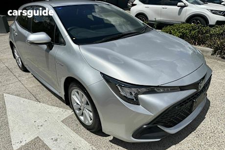Silver 2023 Toyota Corolla Hatchback Ascent Sport Hybrid