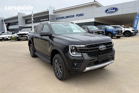 Black 2025 Ford Ranger Double Cab Pick Up Wildtrak 3.0 (4X4)