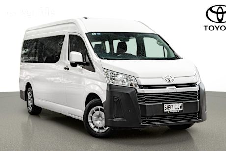 White 2020 Toyota HiAce Bus Slwb Commuter (12 Seats)