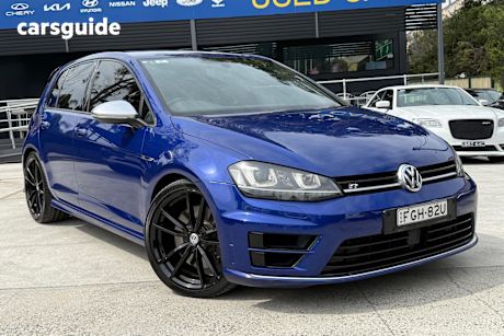Blue 2016 Volkswagen Golf Hatchback R