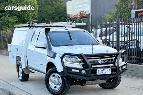 White 2017 Holden Colorado Space Cab Chassis Ls (4X4)