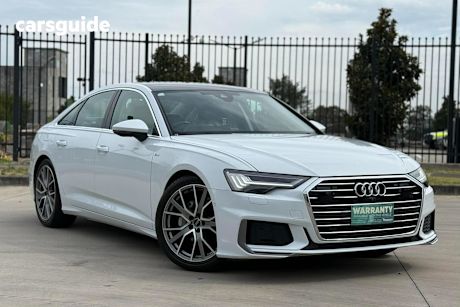 White 2023 Audi A6 Sedan 40 TFSI S LINE MY23
