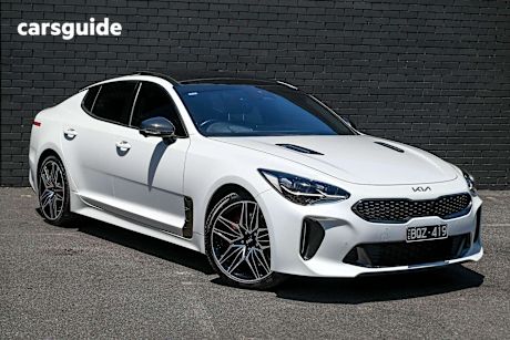 White 2021 Kia Stinger Sedan Gt (Black Leather)