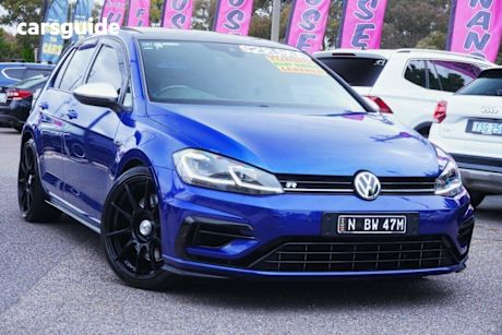 Blue 2017 Volkswagen Golf Hatchback R