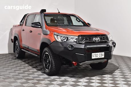 Orange 2019 Toyota Hilux Double Cab Pick Up Rugged X (4X4)