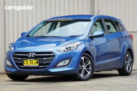 Blue 2015 Hyundai I30 Wagon Tourer Active 1.6 Gdi