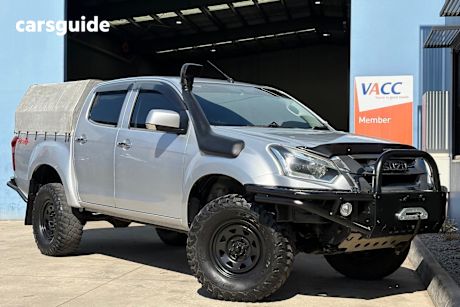 Silver 2017 Isuzu D-MAX Crew Cab Utility Ls-M Hi-Ride (4X4)