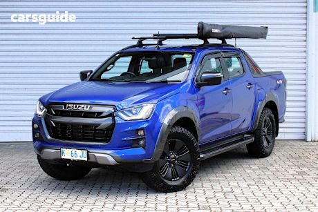 Blue 2022 Isuzu D-MAX Crew Cab Utility X-Terrain (4X4)