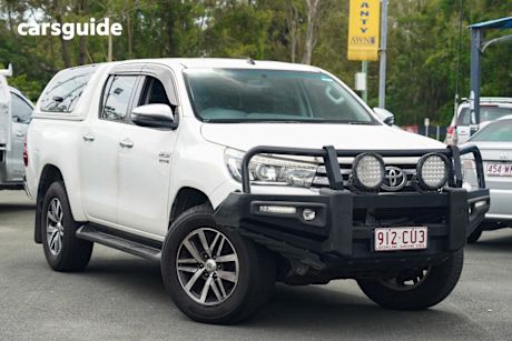 White 2018 Toyota Hilux Dual Cab Utility Sr5 (4X4)