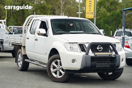 White 2012 Nissan Navara Dual Cab Utility St-X 550 (4X4)