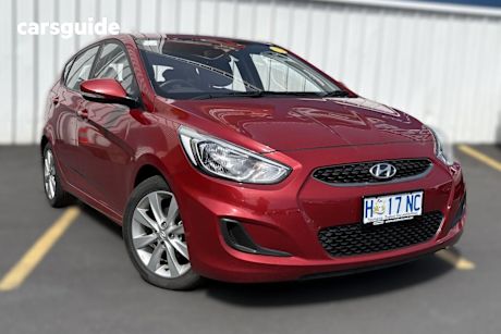 Red 2018 Hyundai Accent Hatchback Sport