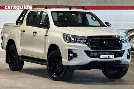 White 2019 Toyota Hilux Double Cab Pick Up Rogue (4X4)
